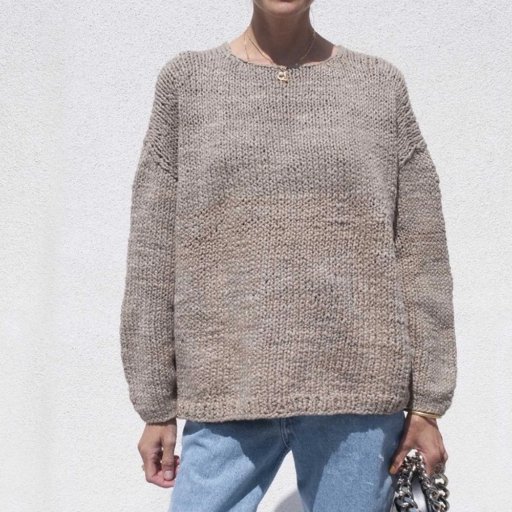 Lauren Manoogian Handknit Pullover Sepia Sz 1